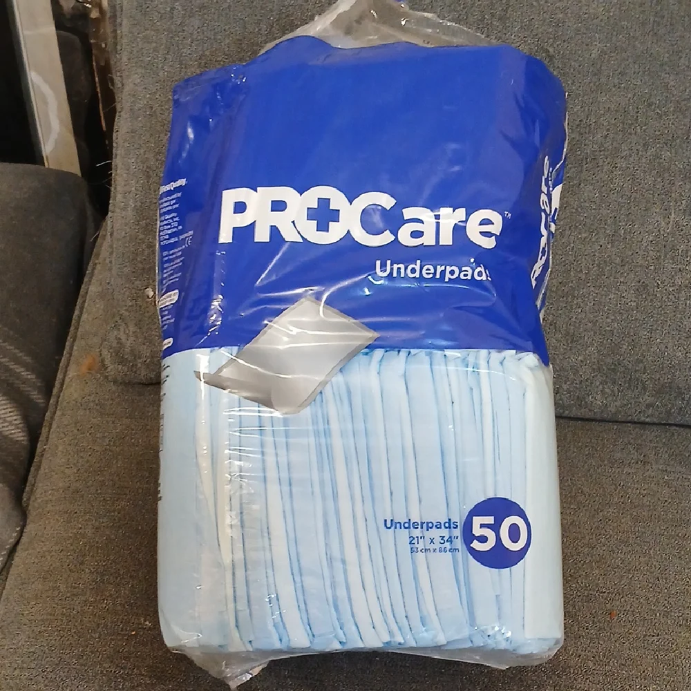 PROCare Underpads 3 Packs Of 50 Each 150 Total